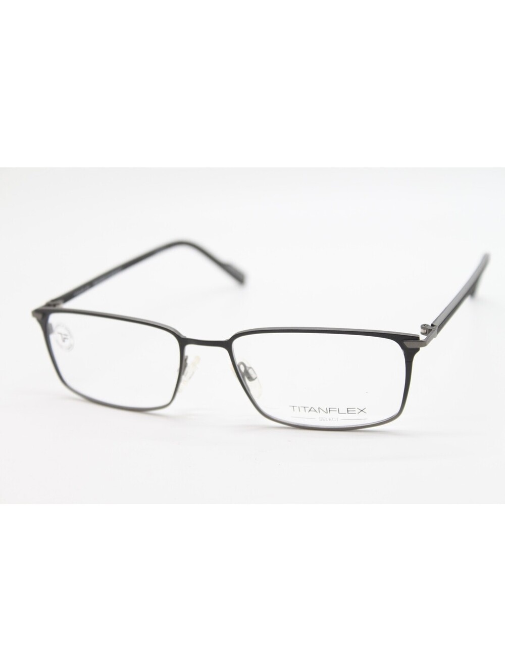 NEW TITANFLEX 827079 10/BLK BLACK GREY AUTHENTIC EYEGLASSES 56-18